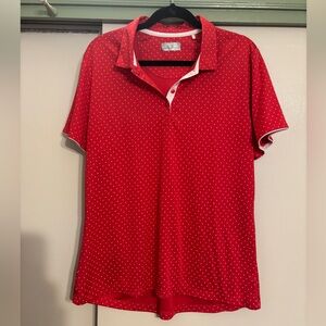 Callaway Red Polo with White Dots